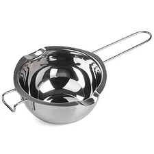 Stainless Steel Double Boiler Pot for Melting Chocolate, 480ML Silver Handle