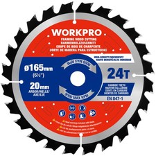 Kreiss&auml;geblatt 165 mm 24 ATB-Z&auml;hne Holz S&auml;geblatt 9000 U/Min f&uuml;r Handkreiss&auml;ge