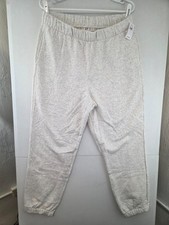 Gap Women's Large Fleece Joggers in Pale Gray Heather NWT 49.99
