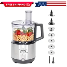 GE 12-Cup Food Processor with Accessories