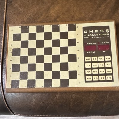 Vintage Fidelity Electronics Chess Challenger Chess Game 1970s Brown Beige P 