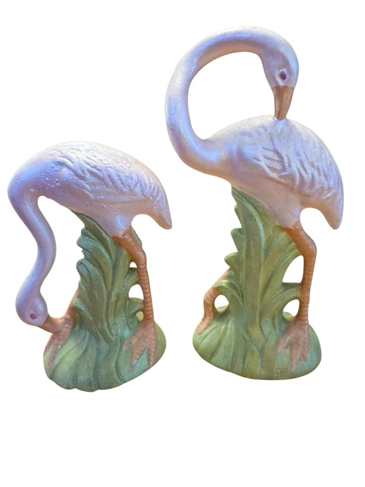 4 estatuillas de flamenco MCM de colección de los años 50 de cerámica miniaturas kitsch modernas de mediados de siglo Foto 4 de 4