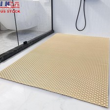Extra Large Non-Slip Shower Mat Quick Dry Exfoliating PVC Safe Kids Seniors New