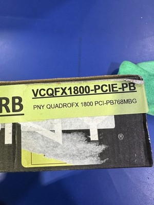 PNY NVIDIA Quadro FX 1800 768MB GDDR3 Graphics Card DVI DP PCIe Tested