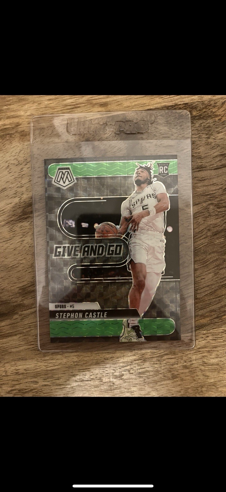 Panini Mosaic 2024-25 Give and Go Stephon Castle Rookie Spurs #1/10 [Chase Pack]