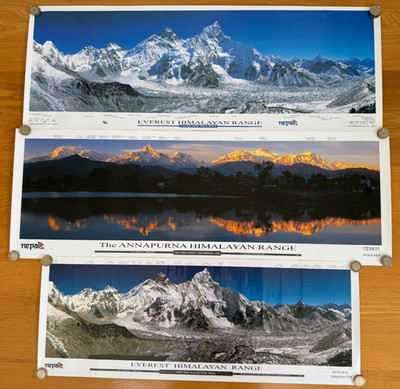 3 x RIESIGE LANDSCHAFT EVEREST HIMALAYAN & ANNAPURNA SORTIMENT POSTER WANDKUNST ATEMBERAUBEND