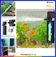 Aquarium Filter 200GPH 11W Pump 5W UV Light Submersible Fish Tank 30-100 Gallon