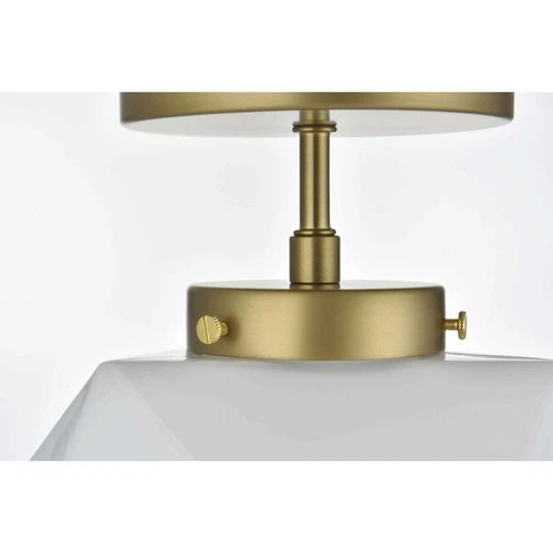 Living District LD2347SG Lawrence Flush Mount Satin Gold - Picture 5 of 9