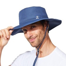 Fishing Hat Wide Brim XL XXL Large Size Big Head - UV Protection for Hiking