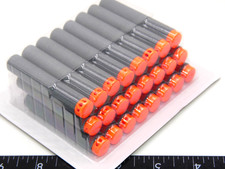 New Lot of 24 Foam Gun Darts Only Toy Orange Tip Rubber Tip