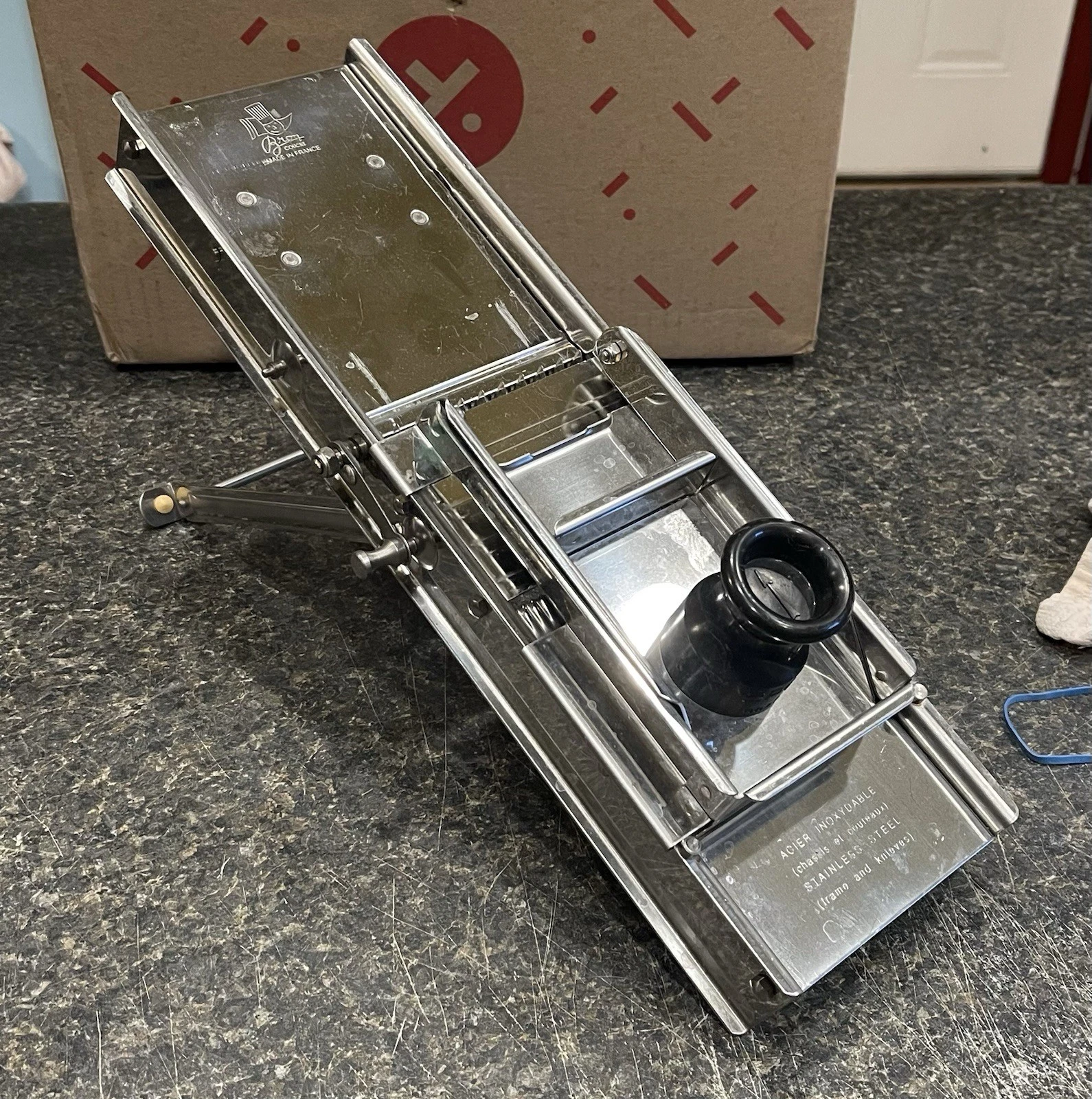 Bron Coucke Mandoline. Stainless Steel Pro Slicer. Made in France.