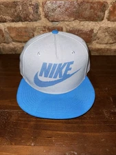 Nike True Aqua Blue Ball Cap Snapback Two Tone Aqua & Gray