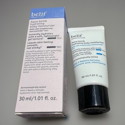 Belif Aqua Bomb Moisturizer Hydrate Body Skin Care Brighter Niacinamide Mini New