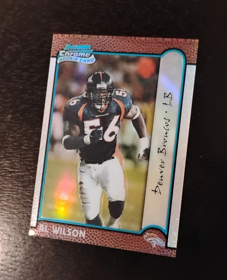 1999 Bowman Chrome Al Wilson RC - Broncos - Refractor # 195 - NM or Better! - Image 2 of 4