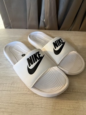 Nike Victori One Mens Size 12 Slides Sandals White - CN9675-100