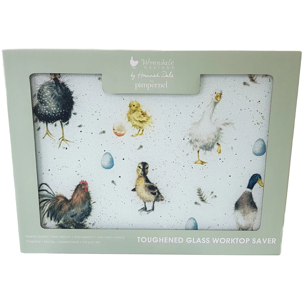 Wrendale Glass Worktop Saver Chopping Board 30x40cm Pimpernel Toughened Glass
Opens in a new window