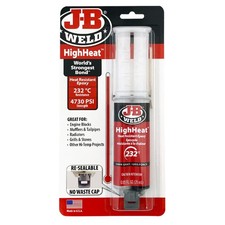 JB Weld HighHeat 50197UK Epoxy Adhesive Syringe Heat Resistant Multi Purpose