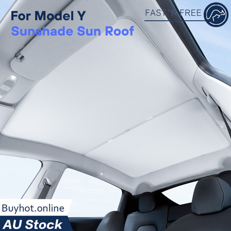Sunshade SunRoof Shade UV Protection Window Cover Ice Crystals For Tesla Model Y