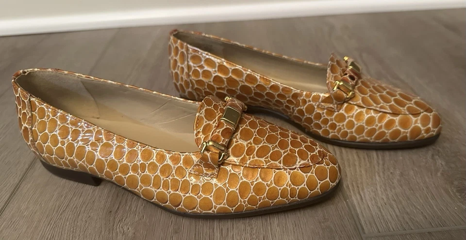 SELBY Womens Devon Loafers Leather Upper Brown Tan Active Flex Flats 4.5 M - Image 2 of 4