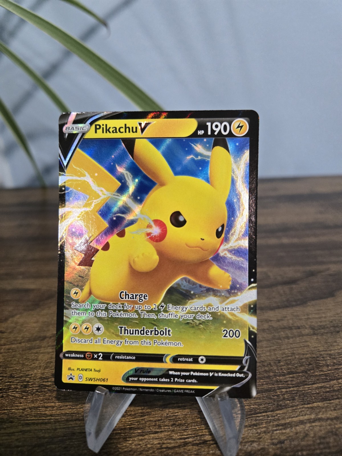 Pikachu V SWSH061 - Black Star Promo - Ultra Rare Holo Pokemon Card TCG NM