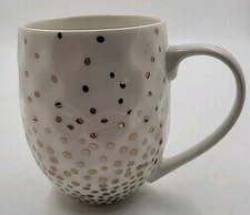 California Pantry Classic Ceramics Oversized Coffee Cup 2019 White & Gold