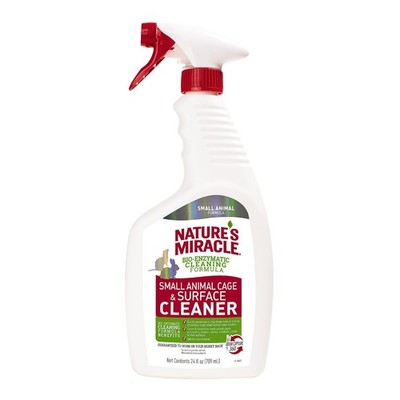 Small Animal Cage Cleaner Bio Enzyma Surface Formula Tough Stain Odor 24oz Spray