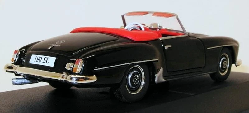 Coche modelo Atlas Editions escala 1/43 7 905 001 - 1955 Mercedes Benz 190 SL negro Foto 3 de 3