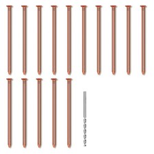 15Pcs Copper Nails for Trees Stump Root, 3.14 Inch Long Pure Copper Nails1225