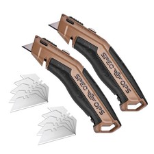 Spec Ops Tools Retractable Utility Knife, 2-Pack, 5 Extra Blades