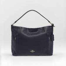 Женские клатчи Coach Navy Blue Pebbled