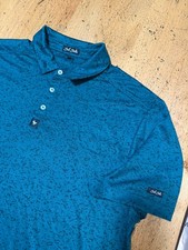 Bad Birdie Greenskeeper Golf Polo Shirt Mens XXL Green Speckled Camo Performance