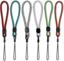 6PCS Hand Wrist Strap Lanyards, Adjustable Wrist Strap, Wrists Short Lanyard, Ny