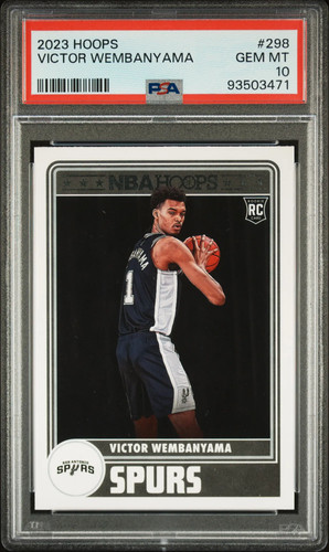 2023 Panini NBA Hoops Victor Wembanyama #298 PSA 10