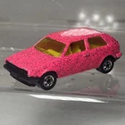 Vintage Hot Wheels 1989 Volkswagen Golf Mk2 Hot Pink Sparkle Metalflake Diecast