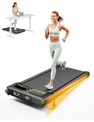 Walking Pad Laufband mit 10% Neigung, kompaktes Laufband unter Schreibtisch für den Heimgebrauch