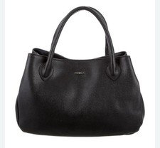 Furla Black Leather Giselle Tote Bag EXCELLEN...