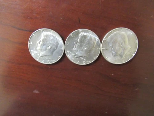 Kennedy Half: 1968-70 (40% Silver), AU Condition, I#70