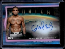2025 Topps Midnight UFC #HNS-GB Gilbert Burns Horizon Signatures