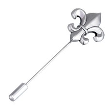 Boutonniere Suit Lapel Stick Brooch Pin Lance Silver