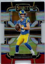2023 Select Stetson Bennett IV #55 RC Rookie Black Red Die Cut Los Angeles Rams