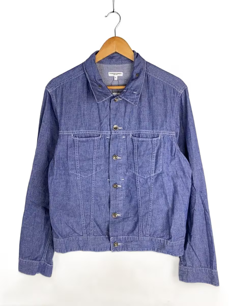 Engineered Garments Chambray Jacket L Cotton Indi… - image 1