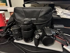 Canon EOS Rebel T7 24.1 MP Digital SLR Camera  (Kit with 18-55 + 75-300 lens)