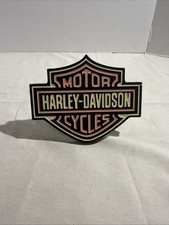 Hitch Cover Harley-davidson Pink White And Black- Faded Pink