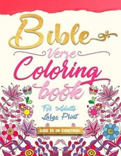 God Is in Contr Bible Verse Coloring book for Adults Lar Paperback  UK IMPORT 