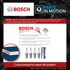 Spark Plugs Set 4x fits VW GOLF 1.4 1.6 1.8 2.0 92 to 13 Bosch VOLKSWAGEN New