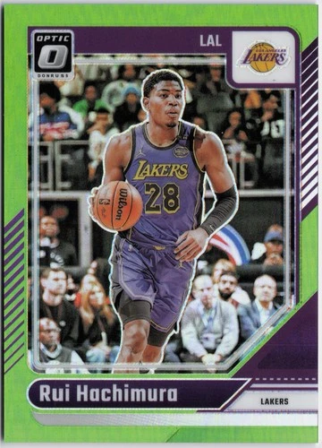 2024-25 Donruss Optic #18 Rui Hachimura Lime Green #/149