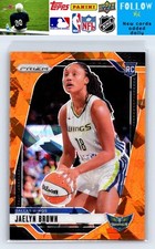 2024 Panini Prizm WNBA #31 Jaelyn Brown Ice Orange Prizms
