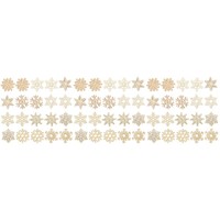 20 StüCk Hohle Schneeflocke HolzstüCke Diy Ausschnitte Verzierungen Holzschmuck