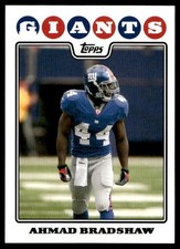 2008 Topps Ahmad Bradshaw #110 New York Giants