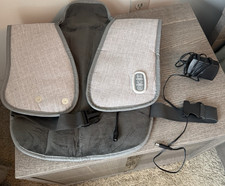 Gray Heated Vibrating Massage Belt for Back, Shoulder, Neck Corded Electric